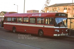Some of the 1976 deliveries were also swapped between R&W and WW - this is Western Welsh N5176 working for Red & White at Newport Bus Station, on the 64 service to Chepstow via Caldicot.